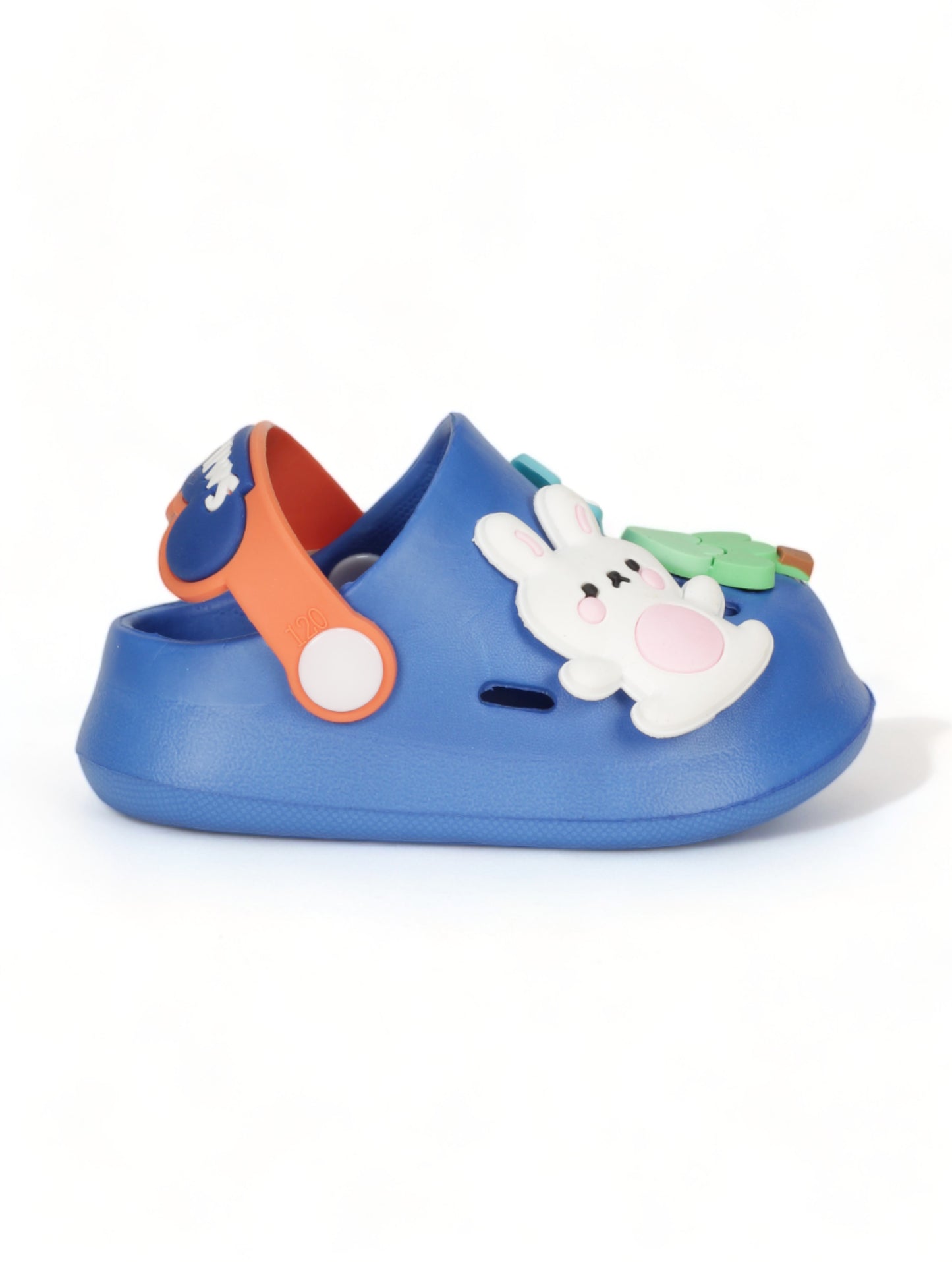 Rabbit Applique Anti-Slip Clogs - Navy Blue