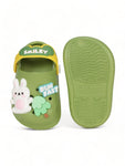 Rabbit Applique Anti-Slip Clogs - Green