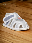 Booties with Velcro Closure & Character Applique - Blue