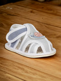 Booties with Velcro Closure & Character Applique - Blue