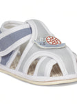 Booties with Velcro Closure & Character Applique - Blue