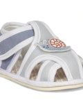 Booties with Velcro Closure & Character Applique - Blue