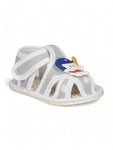 Booties with Velcro Closure & Character Applique - Blue