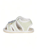 Booties with Velcro Closure & Character Applique - Green