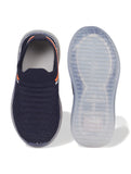 Unisex Casual Slip On Shoes With Led Light - Navy Blue