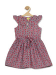Printed Cotton Frock - Purple