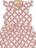 Printed Cotton Frock - White