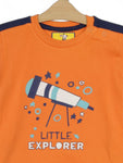 Telescope Print Boys Set - Orange
