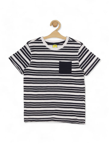 Striped Tshirt - Navy Blue