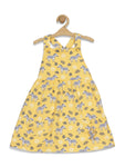 Floral Print Frock - Yellow