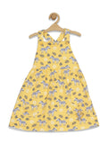 Floral Print Frock - Yellow