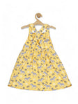 Floral Print Frock - Yellow