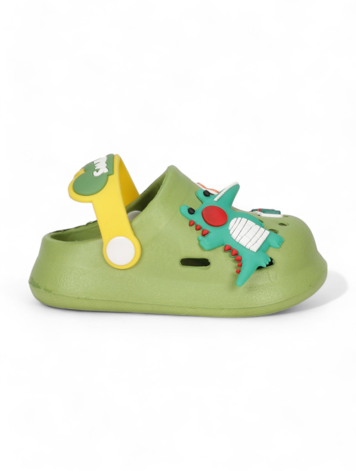 Cartoon Applique Anti-Slip Clogs - Green