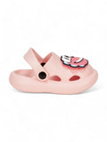 Animal Applique Anti-Slip Clogs - Pink