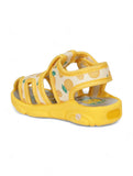 Coolz Musical Chu Chu Sandals With Velcro Closing - Mustard