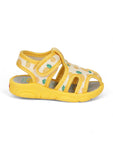 Coolz Musical Chu Chu Sandals With Velcro Closing - Mustard