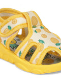 Coolz Musical Chu Chu Sandals With Velcro Closing - Mustard