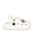 Balloon Applique Anti-Slip Clogs - White