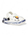 Marble Look Ice Cream Applique Anti-Slip Clogs - White