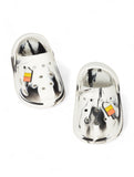 Marble Look Ice Cream Applique Anti-Slip Clogs - White