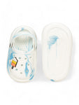 Marble Look Ice Cream Applique Anti-Slip Clogs - White