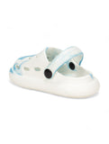 Marble Look Ice Cream Applique Anti-Slip Clogs - White