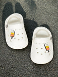 Ice Cream Applique Anti-Slip Clogs - White