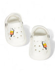 Ice Cream Applique Anti-Slip Clogs - White