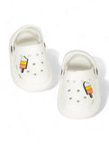 Ice Cream Applique Anti-Slip Clogs - White