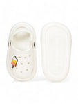 Ice Cream Applique Anti-Slip Clogs - White