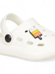 Ice Cream Applique Anti-Slip Clogs - White