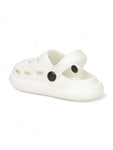 Ice Cream Applique Anti-Slip Clogs - White