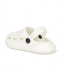 Ice Cream Applique Anti-Slip Clogs - White