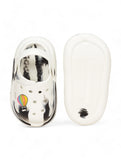 Marble Look Hot Air Balloon Applique Anti-Slip Clogs - White