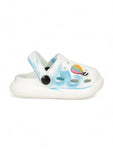 Marble Look Hot Air Balloon Applique Anti-Slip Clogs - White