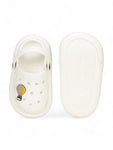 Hot Air Balloon Applique Anti-Slip Clogs - White