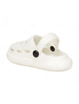 Hot Air Balloon Applique Anti-Slip Clogs - White