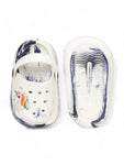 Marble Look Unicorn Applique Anti-Slip Clogs - White