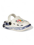 Marble Look Unicorn Applique Anti-Slip Clogs - White