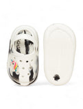 Marble Look Unicorn Applique Anti-Slip Clogs - White