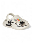 Marble Look Unicorn Applique Anti-Slip Clogs - White