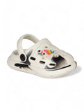 Marble Look Unicorn Applique Anti-Slip Clogs - White