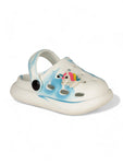 Marble Look Unicorn Applique Anti-Slip Clogs - White