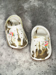 Marble Look Unicorn Applique Anti-Slip Clogs - White