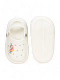 Unicorn Applique Anti-Slip Clogs - White