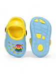 Smily Applique Anti-Slip Clogs - Blue