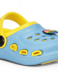 Smily Applique Anti-Slip Clogs - Blue