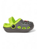 Smily Applique Anti-Slip Clogs - Green