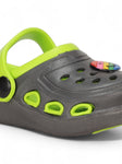 Smily Applique Anti-Slip Clogs - Green