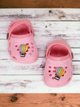 Hot Air Balloon Applique Anti-Slip Clogs - Pink